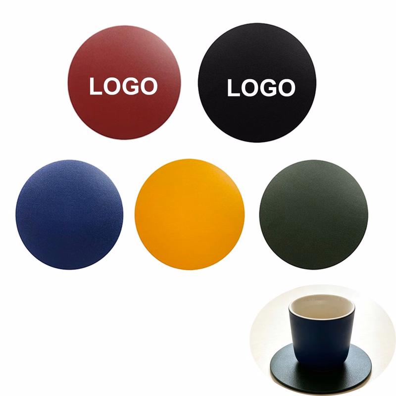Drink Coaster Personalized Customization Leather Material