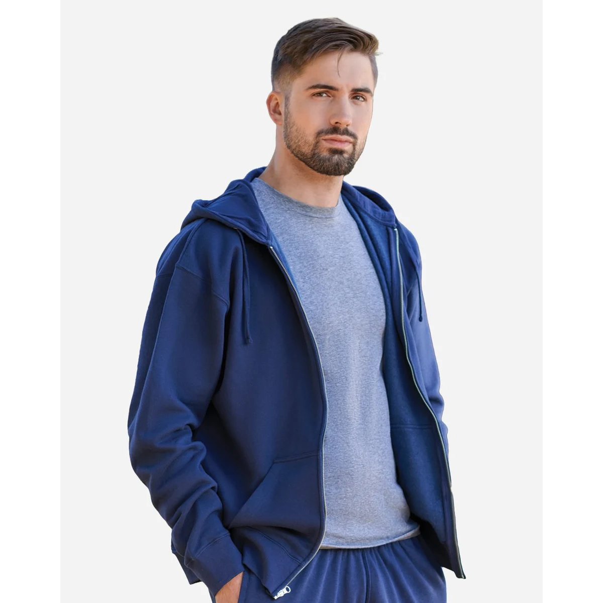 Unisex BTB Fleece Hooded Full-Zip Sweatshirt - 8723, custom hoodie or sweatshirt with logo imprint 1