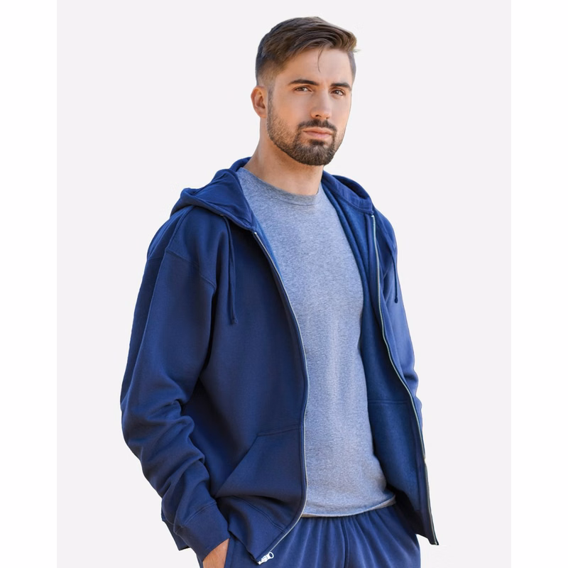 Unisex BTB Fleece Hooded Full-Zip Sweatshirt - 8723