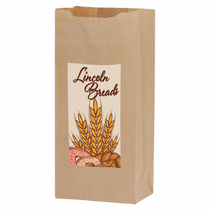 Small Grocery Bag - Natural Kraft 8# SOS