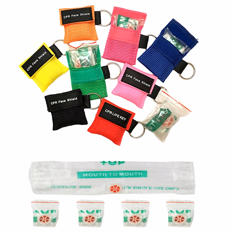 CPR Face Shield Mask Keychain MOQ 100
