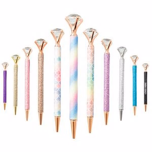 Diamond Glitter PU Leather Metal Pen