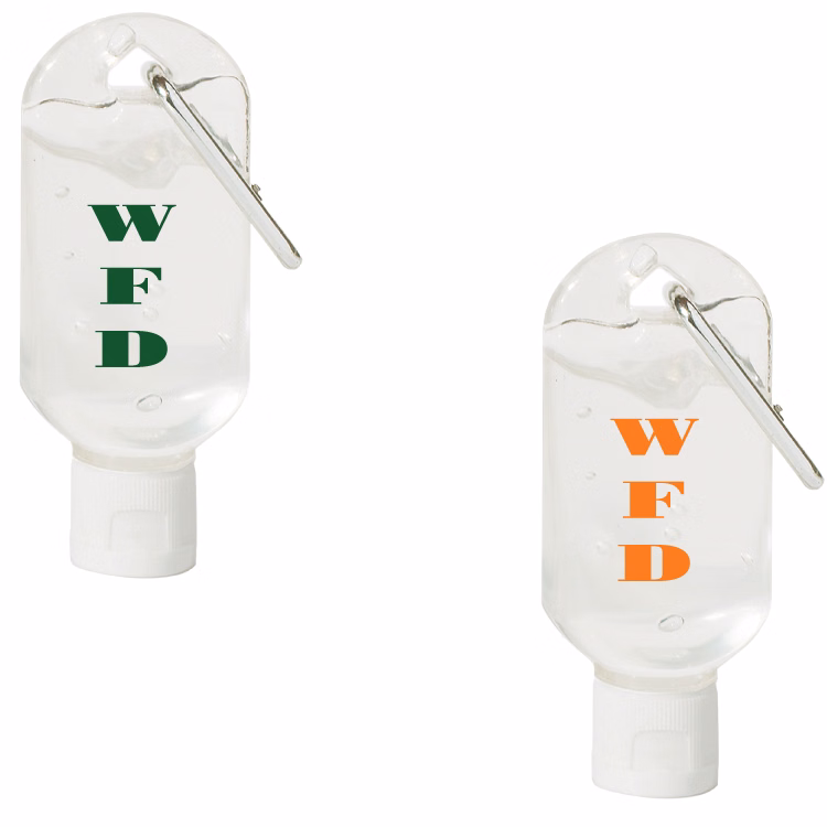 1.8 oz Hand Sanitizer with Carabiner Clip - 62% Alcohol