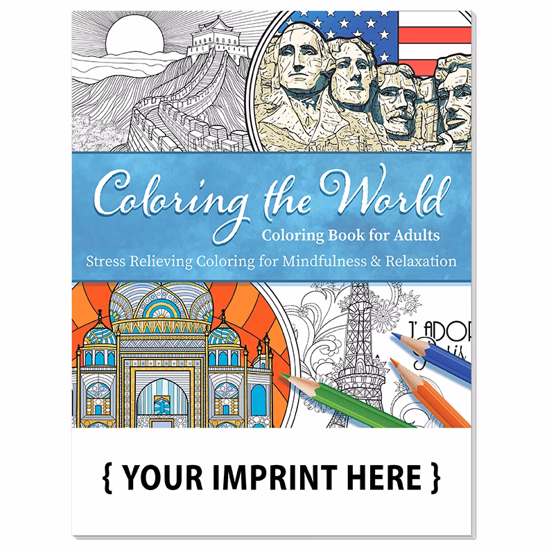 ADULT COLORING BOOK - Coloring the World Stress Relieving Coloring Book for Adults