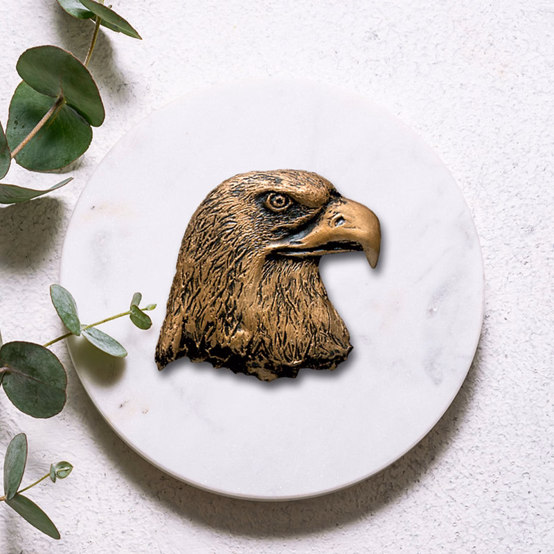 Eagle Head Bronze Accent