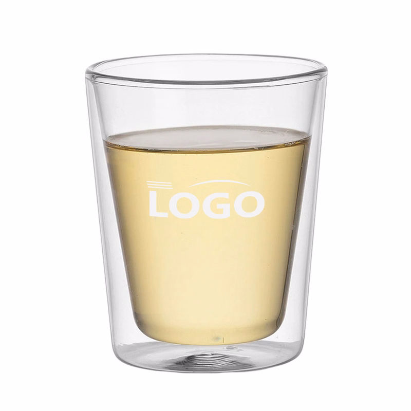 8 oz Double-Wall Insulated Glass Cup