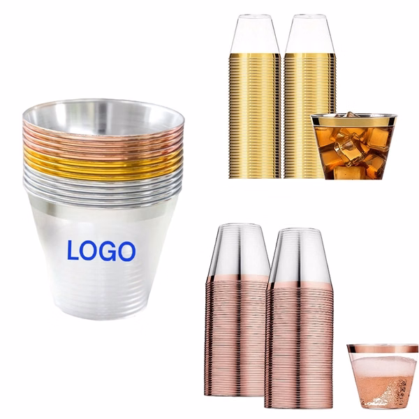 Custom 9 oz Food-Grade Plastic Tumbler — Clear Reusable Drinking Cup Giveaway