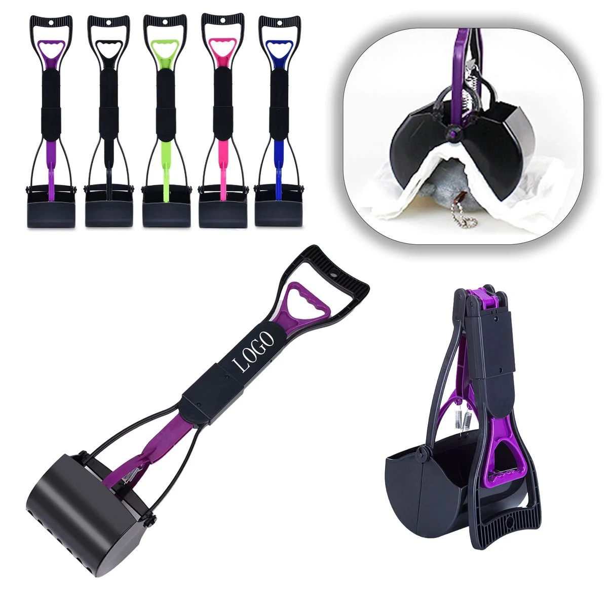 Long Handle Pet Waste Scooper 1