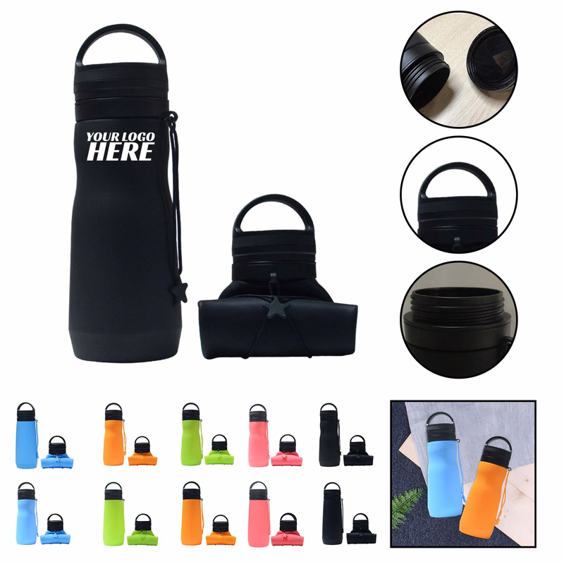 Silica Gel Folding Water Bottle