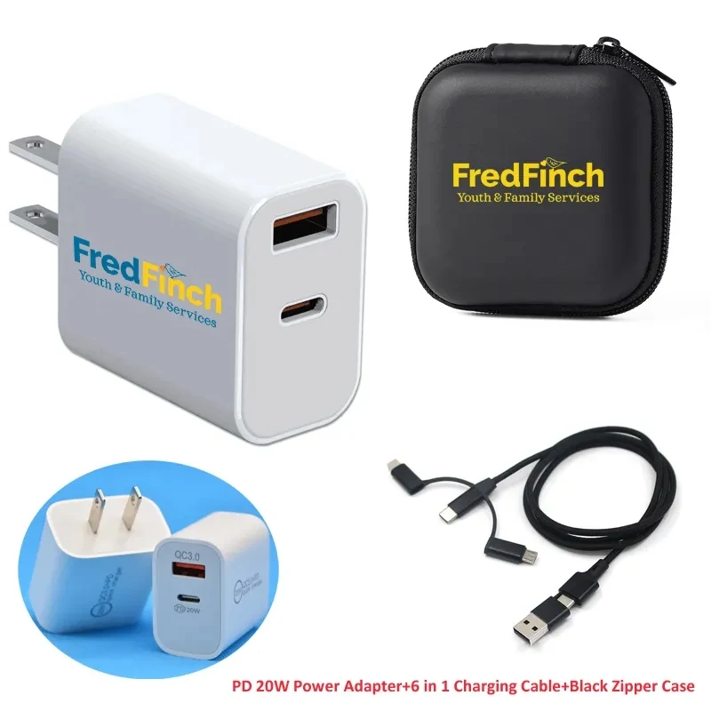 20W Dual-Port Power Adapter Set 1