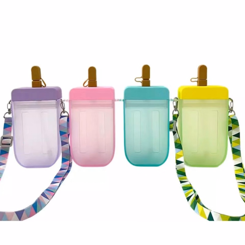 10oz Ice Cream shaped Plastic Drinking Water Bottle