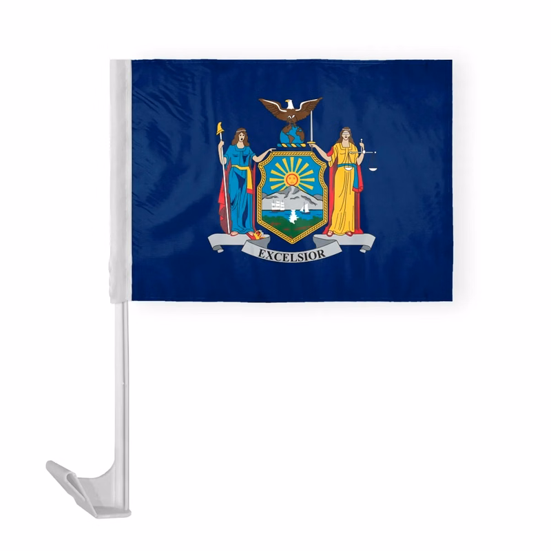 12"x16" & 10.5''x15'' New York Car Flags