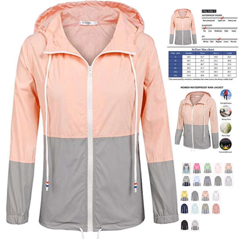 Outdoor Hooded Rain Jacket