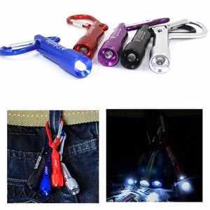LED Flashlight Keychain With Aluminum Carabiner