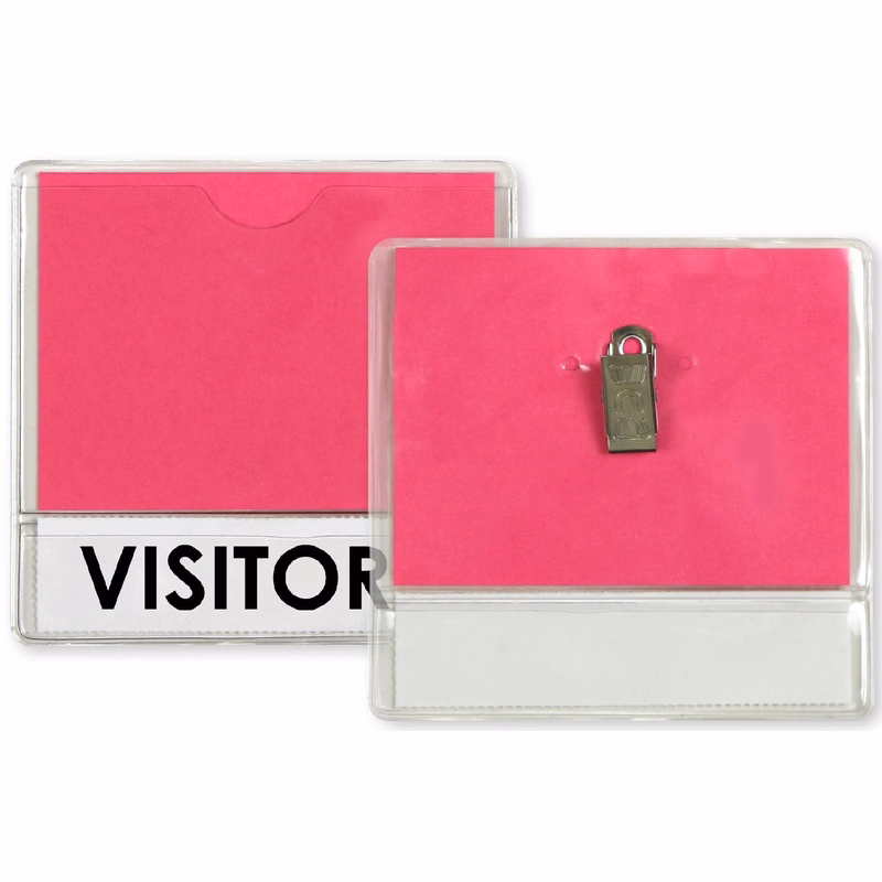 Vaccination Card Holder with bulldog clip