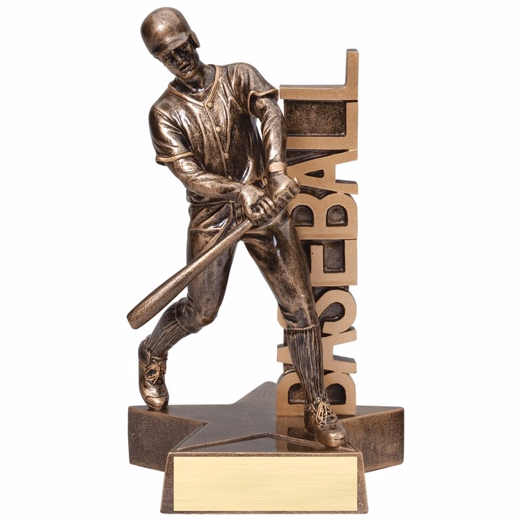 6 1/2" Tall Baseball Billboard Resin Award