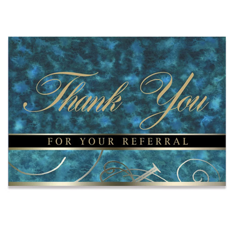 Blue Marble Referral Thank You Card 1