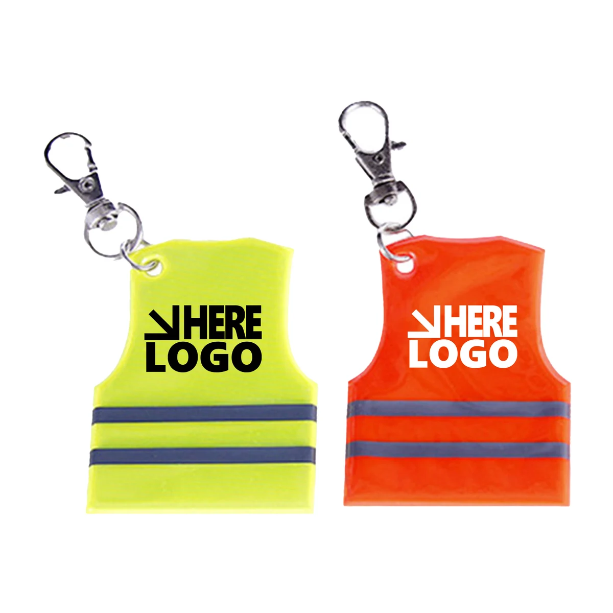 MOQ 20 Reflective Safety Vest Keychain Bag Pendant 1