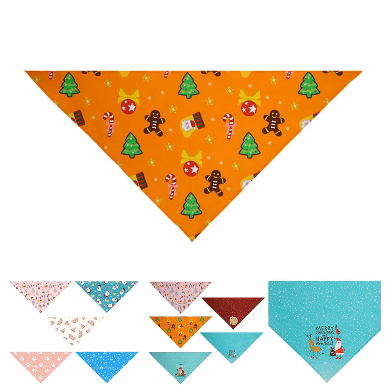 Polyester Pet Bandana for Dogs and Cats