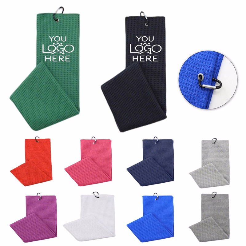 Custom Microfiber Waffle Golf Towel