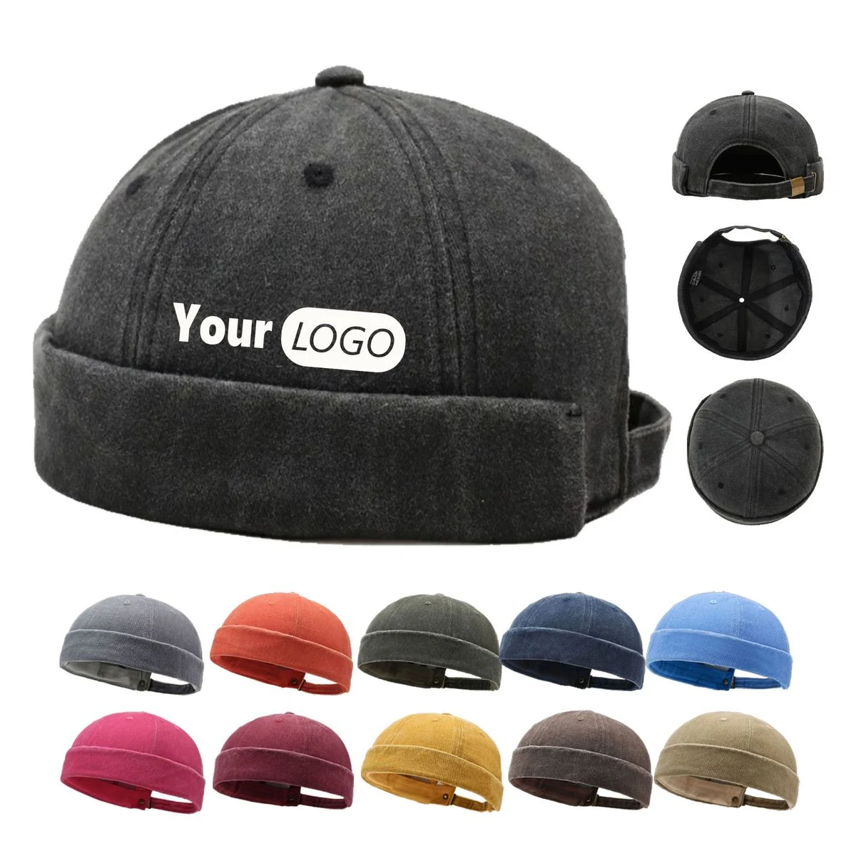 Neutral Street Style Soft Top Hat 1