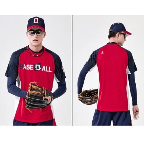 Premium Solid Color Crew Neck Raglan Baseball Jersey - Nike Butterfly Lattice 1
