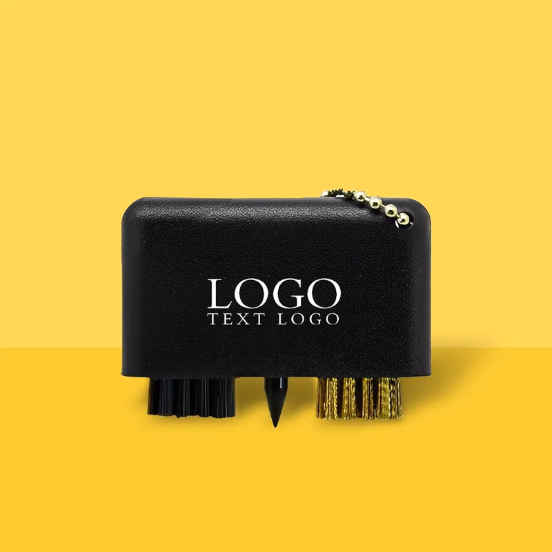 Plastic Mini 3-In-1 Golf Brush Keychain