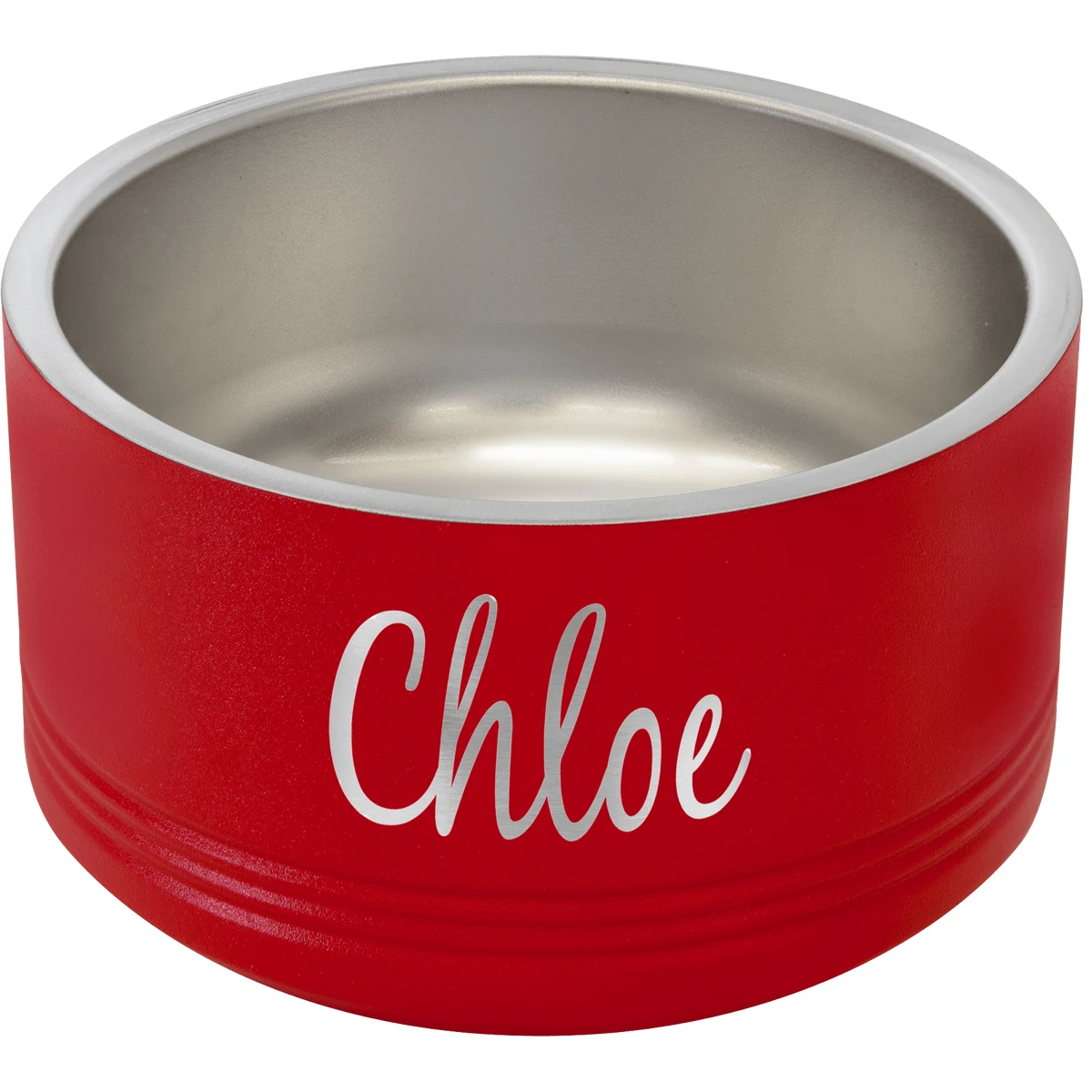 Polar Camel 18 oz. Small Red Pet Bowl 1