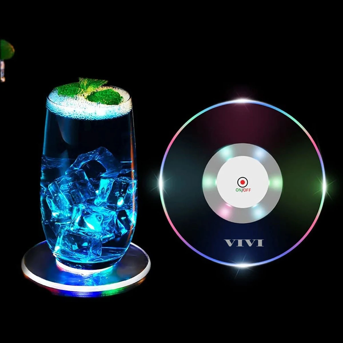 Led Light Up Cup Coaster 1