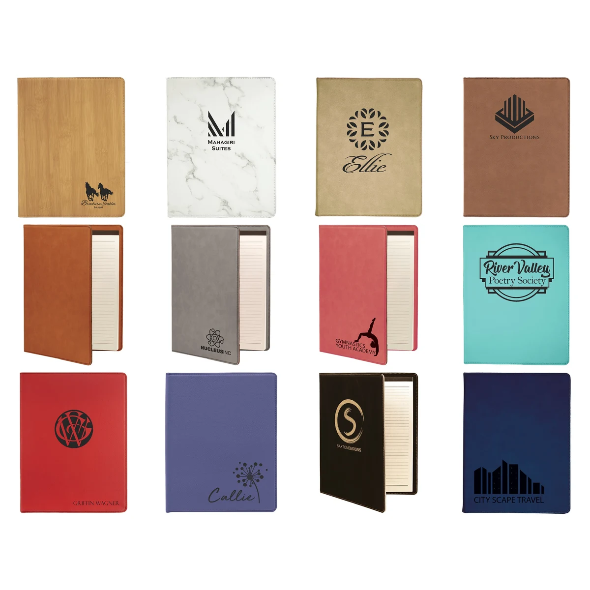 9 1/2" x 12" Leatherette Portfolio with Notepad 1