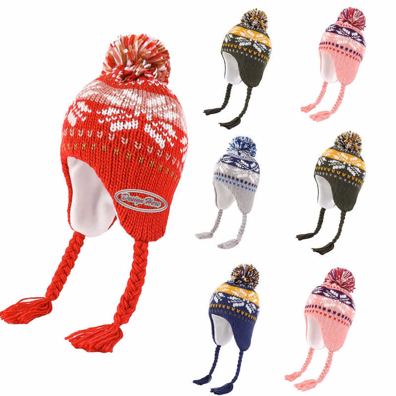 Soft Knit Kids' Beanie with Pom - Winter Warmth Redefined
