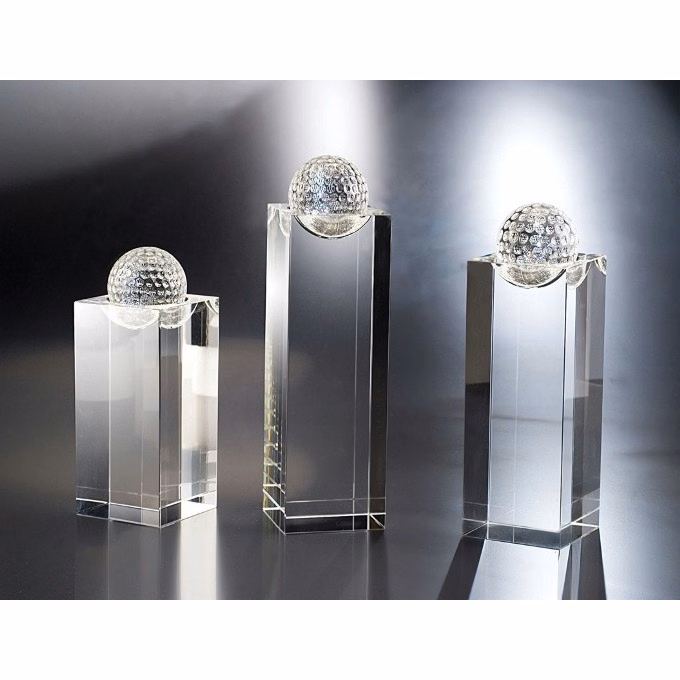 Designer Crystal Arvada Golf Award