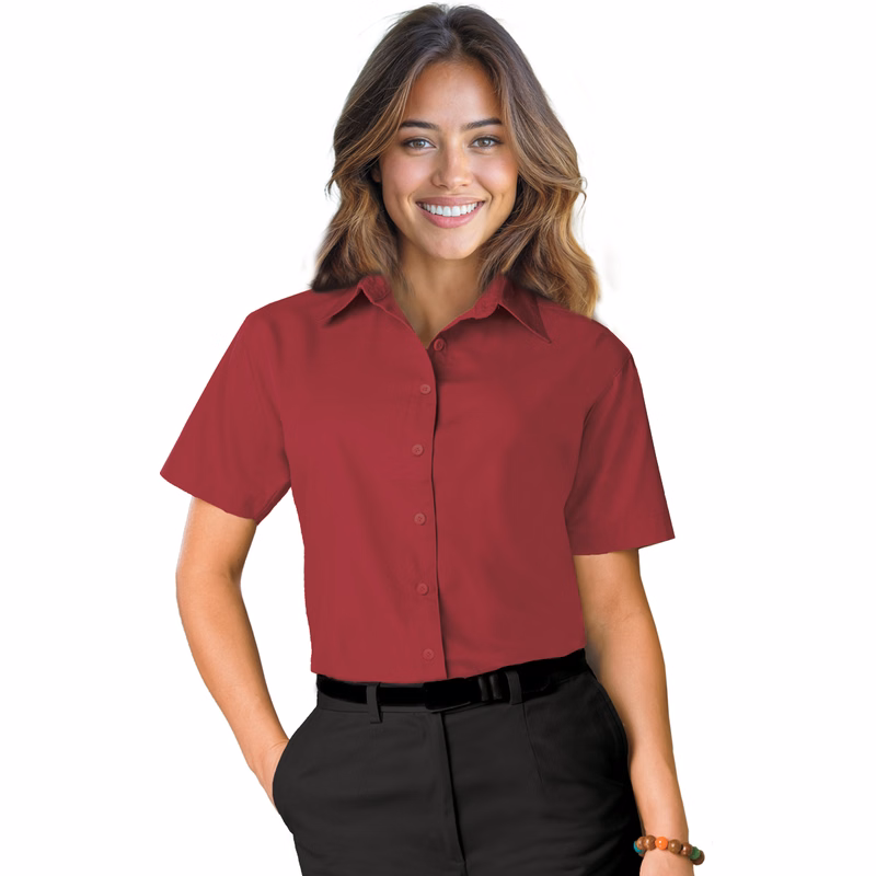 Ladies' Short-Sleeve Value Poplin Shirt