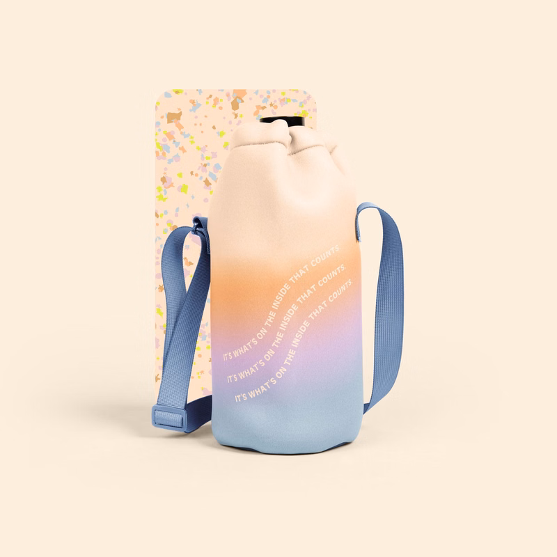 NEOPRENE GROWLER COVER WITH DRAWSTRING 4CP DUPLEX
