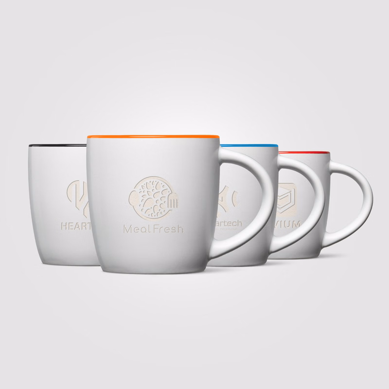 Zanzibar Ceramic ColorPop White Mug – 12 oz.