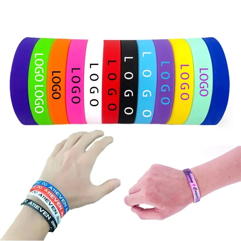 Custom Logo Silicone Wristband 1
