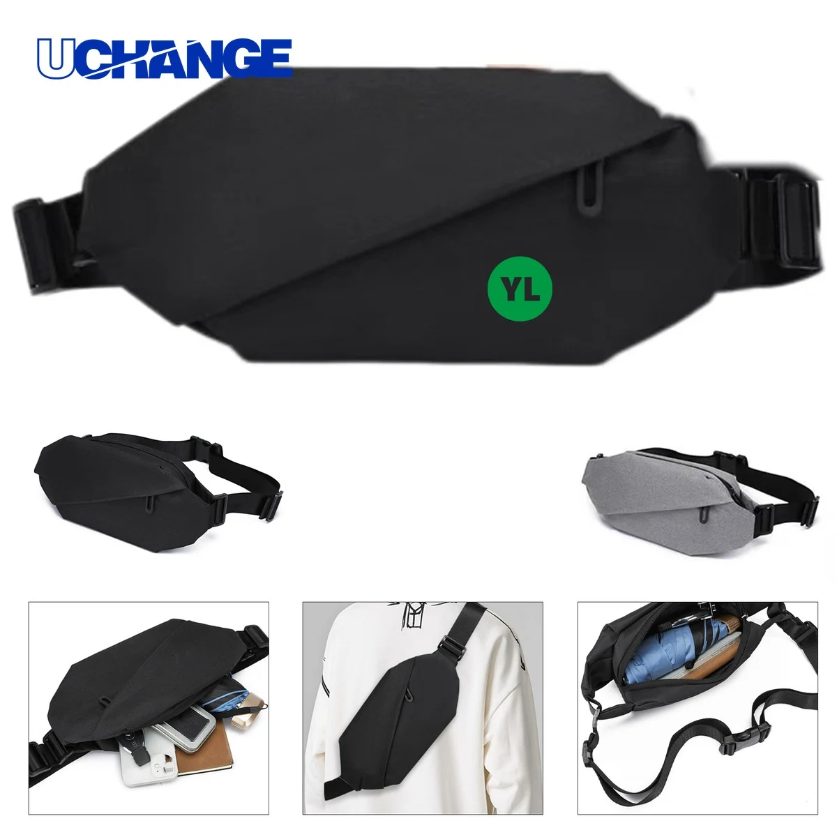 Multi-Compartment Travel Waist Storage Bag Organizer 1