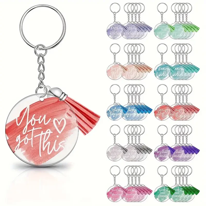 Acrylic Tassel Keychain 1