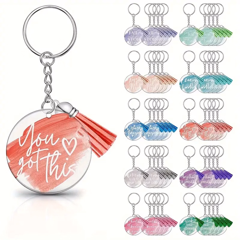 Acrylic Tassel Keychain
