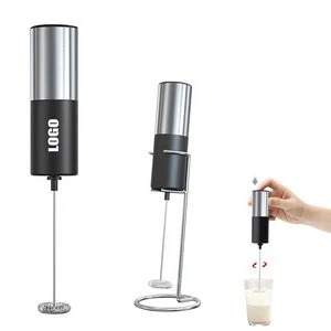 Silver Electric Coffee Mixer And Egg Whisk With Stand 1