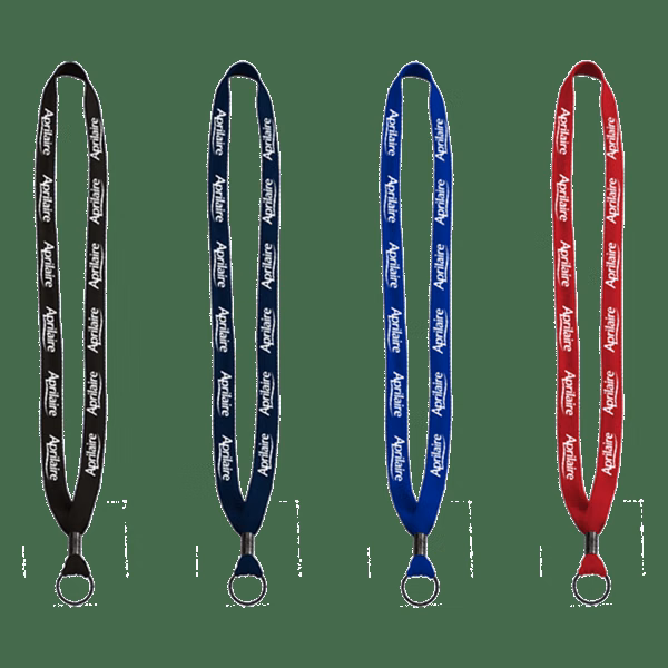 5/8" Polyester Shoelace Lanyard with Metal Crimp & Split-Ring