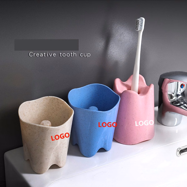 Wheat straw mouthwash cup