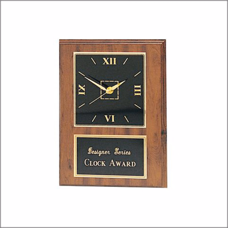 Cherry Finished Wall Clock Award