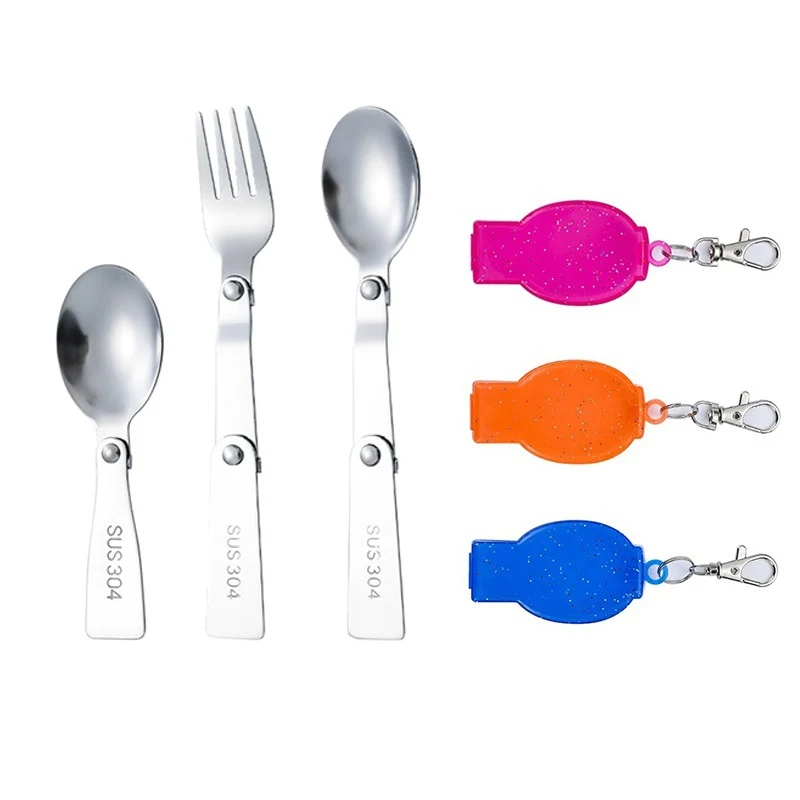 Foldable Stainless Tableware with Case 1