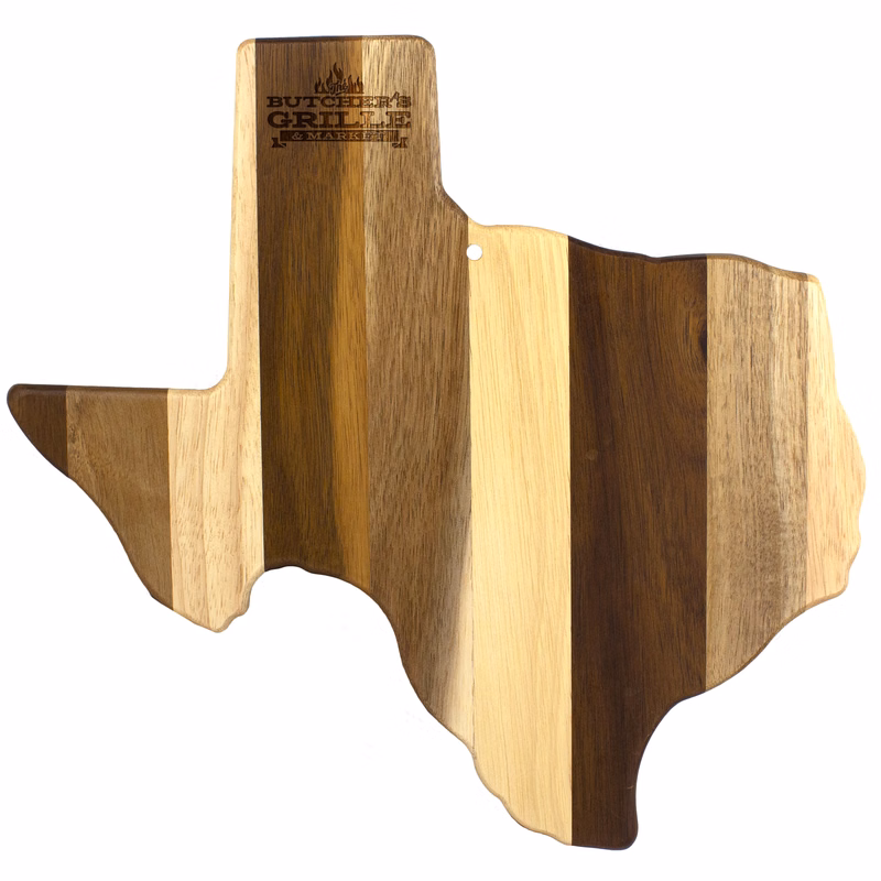 Rock & Branch® Shiplap Series Texas State Shaped Wood Serving and Cutting Board