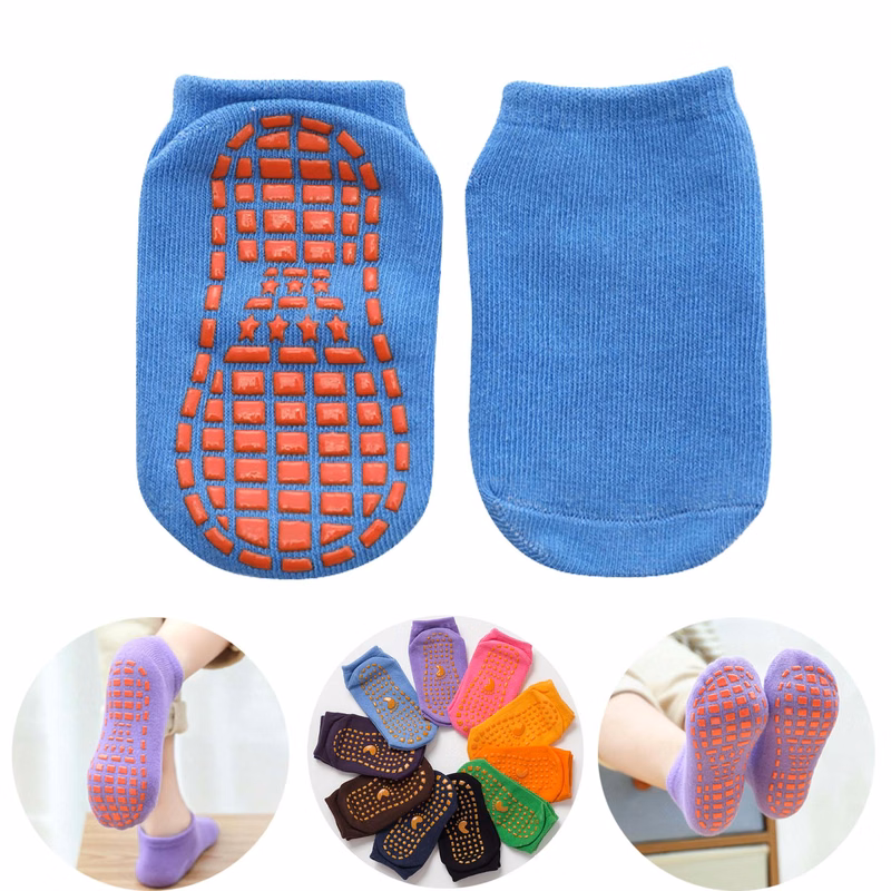 Children Cotton Non Slip Grip Socks