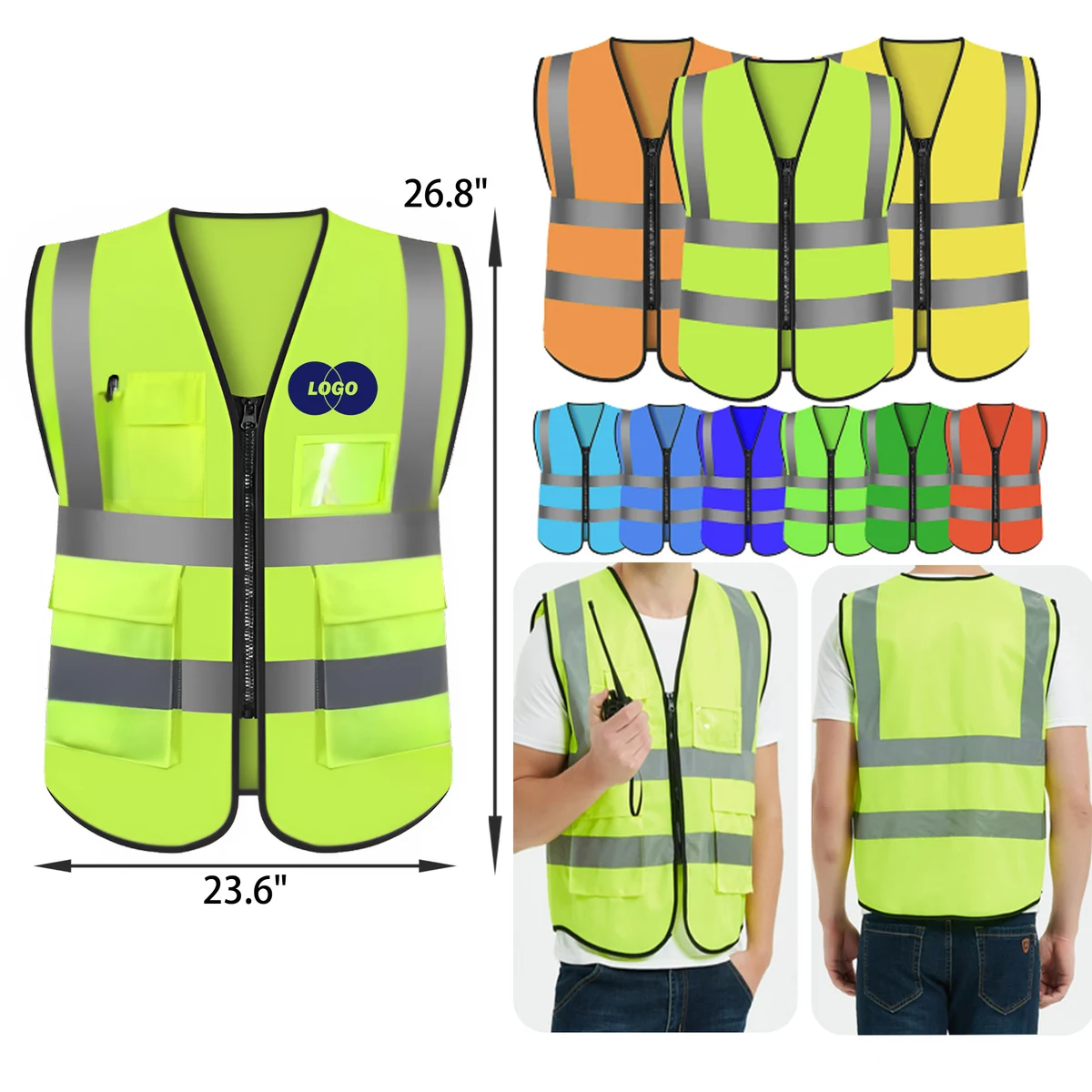 MOQ 50 PCS Versatile Reflective Safety Vest 1