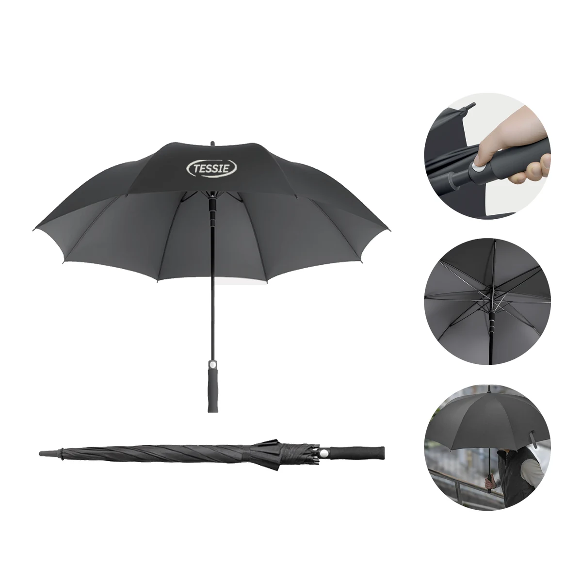 43" Recycled Auto-Open Golf Umbrella 1