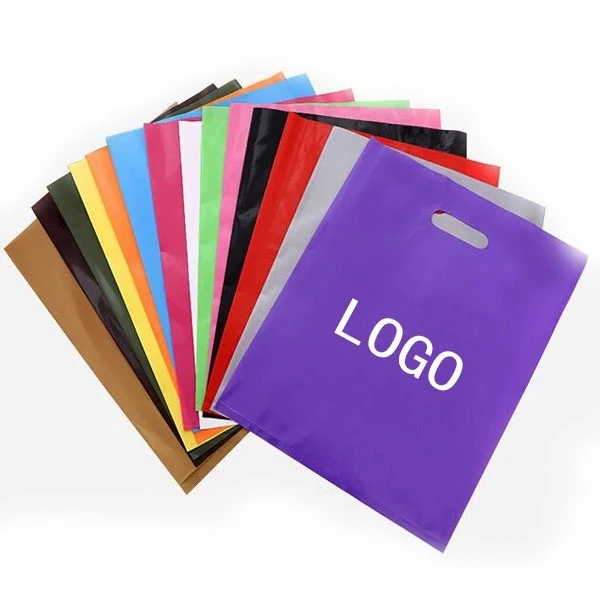 12" x 9"-Die Cut PE Handle Bags 1