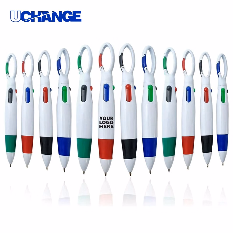 Four Color Climbing Button Pen for Outdoors